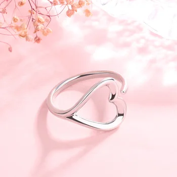 FoYuan Минималистичное и модное кольцо любви в японском и корейском стиле для женщин с чувством милого и нишевого дизайна