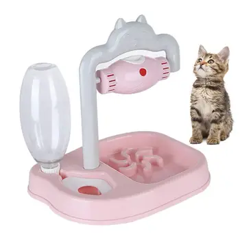 Дозатор воды для кошек, игрушка-диспенсер для корма для домашних животных, легко моющийся инструмент для кормления кошек, собак и других мелких и средних животных.