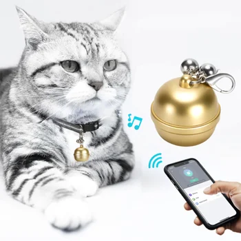 Bell GPS Locator Мини Умный GPS трекер для домашних животных IP67 Водонепроницаемый ошейник для собак, локатор для животных, сигнализация о низком заряде батареи, приложение для отслеживания кошек по Wi-Fi