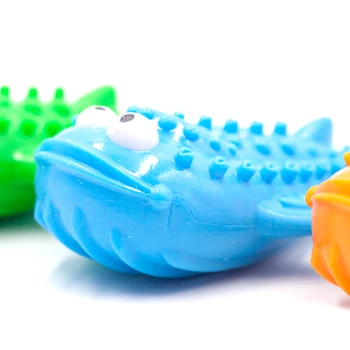 Прочные резиновые пищащие игрушки для собак в форме кита - интерактивная и жесткая обучающая игрушка.