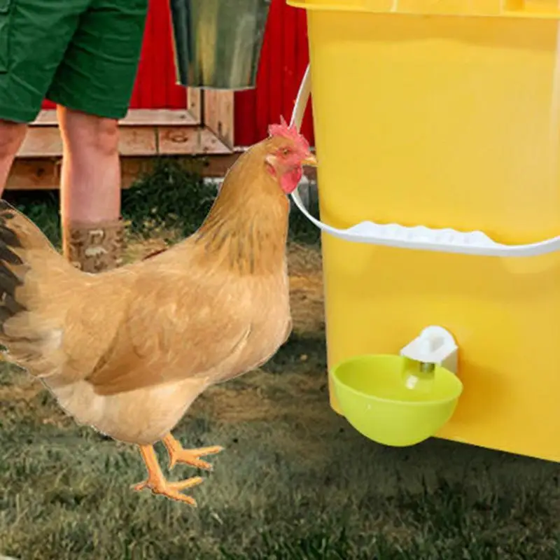 Стаканчики для полива птицы для цыплят 10 шт. /компл. Автоматические Стаканчики для воды для птицы Аксессуары для курятника для цыплят, Петухов, уток 2