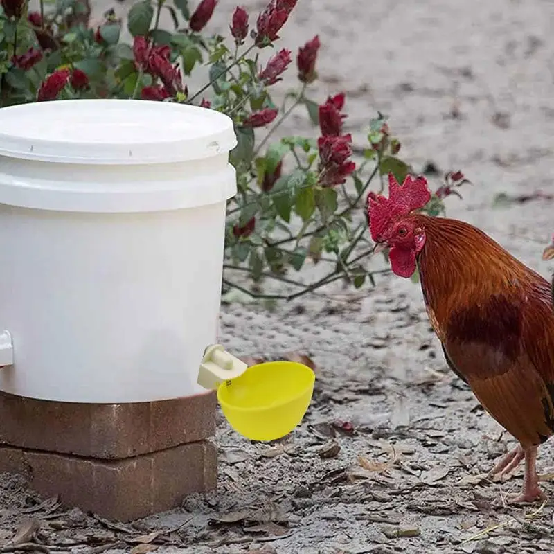 Стаканчики для полива птицы для цыплят 10 шт. /компл. Автоматические Стаканчики для воды для птицы Аксессуары для курятника для цыплят, Петухов, уток 3