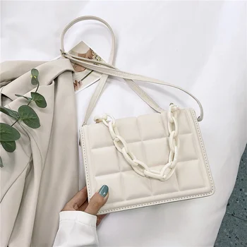 Женская белая сумка через плечо, мини-бокс, женский клатч, кошельки для поездок на работу, модный повседневный стиль Y2k в ретро-стиле