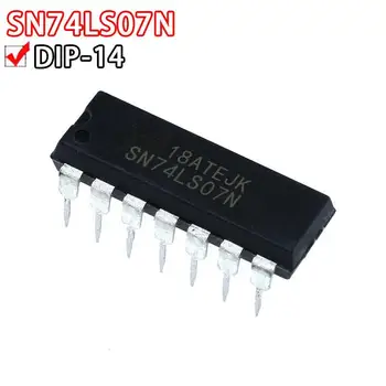 10ШТ SN74LS07N DIP14 SN74LS07 DIP 74LS07N 74LS07 DIP-14 HD74LS07P новая и оригинальная микросхема