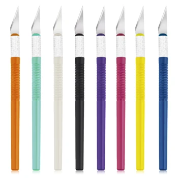 Пластиковый цветной разделочный нож Используется для изготовления вырезок из бумаги, вырезания уплотнений, керамического уплотнения, резинового инструмента для вырезания окон, художественного ножа