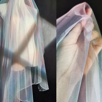 Сетчатая ткань Мягкая, приятная для кожи Перспектива для платья Дизайнерская одежда для шитья своими руками Оптовая продажа ткани Чистый нейлоновый материал