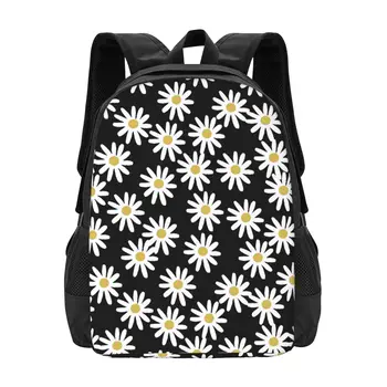 Любовь Маргаритка Цветочный Классический Базовый Холщовый Школьный рюкзак Повседневный Рюкзак Офисный Рюкзак для Мужчин Женщин