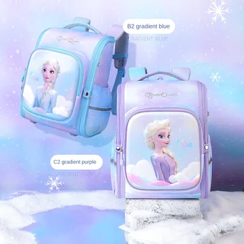 Детская школьная сумка Disney, мультяшная милая сумка на плечо для учеников, новый рюкзак для девочек.
