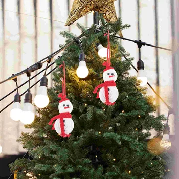 Украшения для Рождественской елки, украшения для маленьких снеговиков, рождественские Декоративные подвесные аксессуары для подвешивания