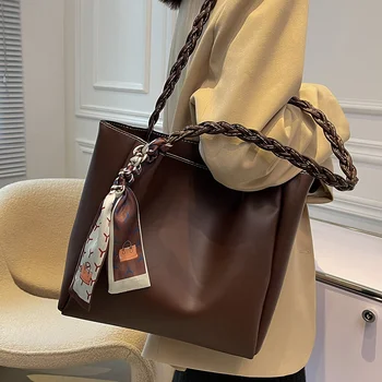 Сумки для женщин2024 Тренд, роскошные дизайнерские сумки, новая высококачественная сумка на одно плечо большой емкости, сумка для поездок на работу