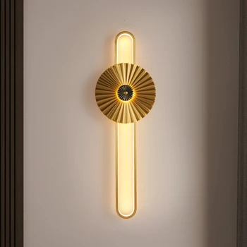 Латунный настенный светильник TEMAR LED Современный Роскошный светильник-бра для украшения интерьера Домашней спальни, Прикроватной тумбочки, гостиной, коридора