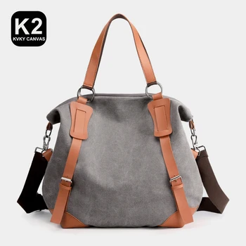 KVKY, новая женская сумка, сумки через плечо большой емкости, простая складная женская сумка для покупок, модные холщовые сумки для отдыха для леди