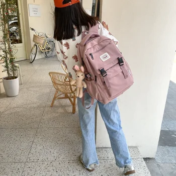 2022 Новый Водонепроницаемый нейлоновый женский рюкзак, Корейский Японский модный школьный рюкзак для студенток, многослойная дорожная сумка Simple Sense