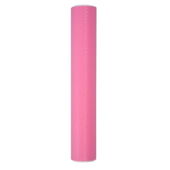 30x200CM 3D Углеродное Волокно Виниловая Пленка Для Обертывания Рулонной Пленки Наклейка На Автомобиль Домашние Обои Розовый