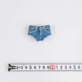 Женская фигурка в масштабе 1/6, кукольная одежда ручной работы, джинсовые шорты для 12-дюймовой фигурки