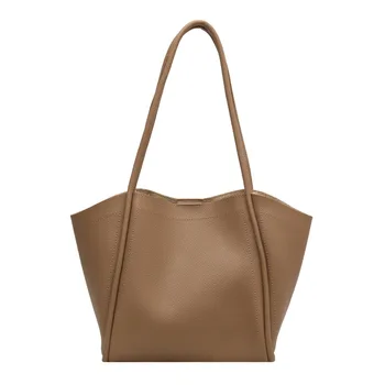 2023 Новые женские кожаные сумки-тоут, повседневные дорожные сумки через плечо, модные женские сумки для покупок, 5 цветов, прямая поставка