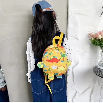 Новый милый Школьный рюкзак для детского сада с мультяшным Динозавром, Детские Рюкзаки с регулируемыми животными, Детский Рюкзак для мальчиков и девочек, Школьные сумки