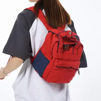 2023, Корейский стиль, мини-многофункциональный женский рюкзак на двойной молнии, рюкзак для девочек и мальчиков-подростков, холщовая студенческая сумка через плечо.