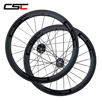Карбоновые велосипедные колеса CSC шириной 23 мм, карбоновая колесная пара с поворотной гусеницей 50 мм