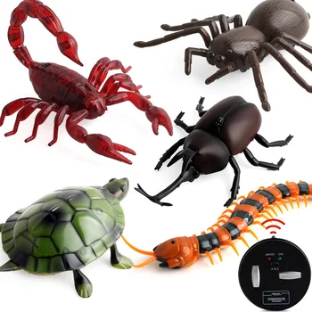 Электрическая игрушка-насекомое-обманщик с дистанционным управлением Инфракрасная имитация животных Игрушки-модели Насекомые-шалости на Хэллоуин Детские игрушки для детей