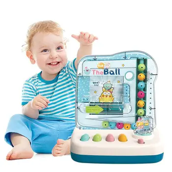 Электрический игровой автомат с мячом на колесиках, интерактивная милая игрушка, идеальный подарок, игрушки с мячом на колесиках для детей, обучающая игрушка