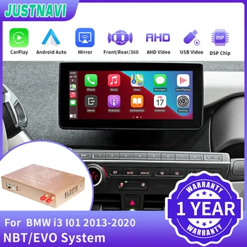 JUSTNAVI Беспроводной CarPlay для BMW i3 I01 Система NBTEVO 2013-2020 с Функцией Android Auto Mirror Link AirPlay Car Play Camera