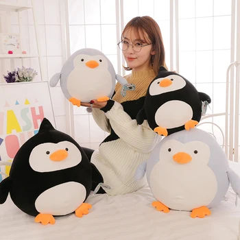 мультяшный пингвин плюшевая игрушка толстый пингвин подушка мягкая кукла Рождественский подарок b2207