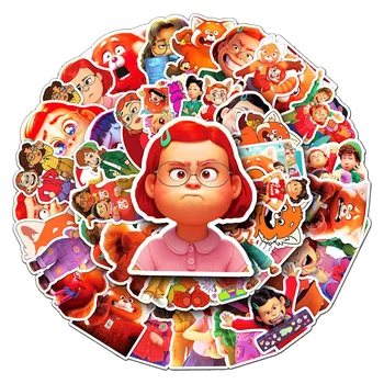 10/30/50 шт наклеек Disney Turning Red для детских игрушек, водонепроницаемый декоративный чехол для телефона, ноутбука, милый набор наклеек с аниме