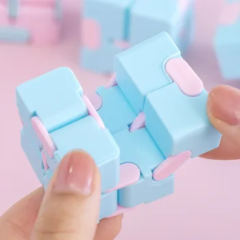 1 шт. Антистрессовый куб Makaron, сенсорная игрушка-непоседа, ручные блоки, игровой гаджет для непоседы, подарок для взрослых, декомпрессионный спиннер