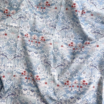Хлопчатобумажная ткань с винтажным рисунком и цветочным рисунком 3/5/10 м По метру - 100 хлопчатобумажных принтов - Для пошива детской и женской одежды