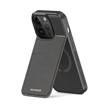 dux Ducis Роскошный чехол для телефона с картой поддержки из искусственной кожи для Apple Iphone 14 13 Pro Max, бизнес-слот, задняя крышка знаменитостей Онлайн