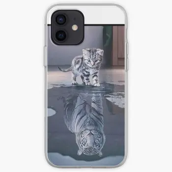 Кошка Хочет быть тигром Чехол для телефона Iphone Tough C, Настраиваемый для iPhone 11 12 13 14 Pro Max Mini X XS XR Max 6 6S 7 8 Plus