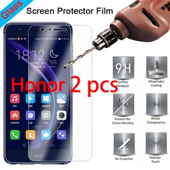 2 шт.! Закаленное стекло с защитой экрана 9H HD для Honor 10 9 Lite Note 10 8 Защитное стекло на Huawei Honor Play View 10