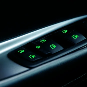 Светящаяся наклейка на выключатель стеклоподъемника автомобиля для MG ZS MGZS Hecto 350 MG6 GT MGGT GS MGGS JAC Refine S3 S2 S5