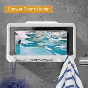 Прочный держатель для телефона в ванной с возможностью открывания на 60 градусов, защита от запотевания, широко совместимый чехол для телефона для душа, товары для дома