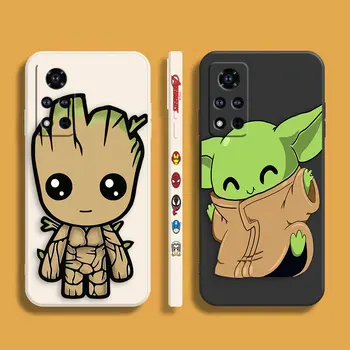 Чехол для телефона Marvel Groot Baby Yoda Для Honor MAGIC 3 4 5 Note 10 V10 V20 V30 V40 X10 X20 X30 X40 X40I PLAY 4 5T PRO MAX 5G Case