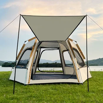 Кемпинговые палатки Водонепроницаемые Воздушные для большой семьи на 4-5 человек, Аксессуары для туристических походов