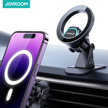 Магнитный автомобильный держатель для телефона Joyroom, универсальный для iPhone 14 13 12 Pro, подставка для автомобильного телефона, зажим для крепления, держатель Magsafe