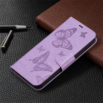 Кожаный Чехол Для Apple iPhone SE 2020 2022 SE3 8 7 6s 6 Plus Xs Max XR X С Рисунком Бабочки, Слот Для карт, Бумажник, Откидная Крышка-Книжка