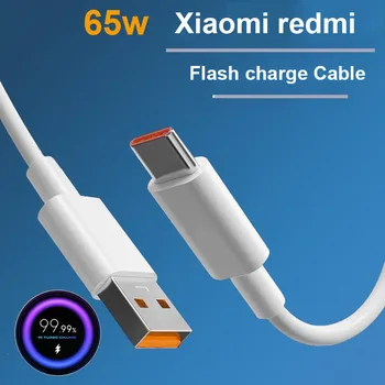 Для Xiaomi Оригинальный Кабель 120 Вт 67 Вт 33 Вт Turbo Charge USB TypeC 6A Быстрое Зарядное Устройство Шнур Для Передачи Данных Для Mi 13 Poco X4 X5 F3 Redmi Note12 Pro