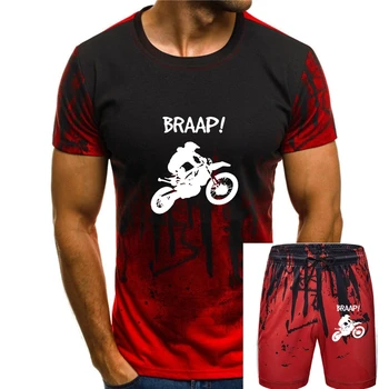Мужская футболка с коротким рукавом, дизайн Dirt Bike, мотокросс, суперкросс, футболка Braap, женская футболка