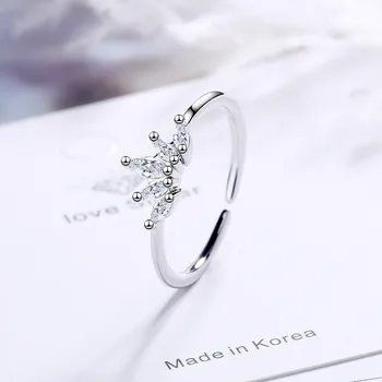 Изысканное кольцо с короной принцессы для дам, кольцо с цирконием, Обручальное кольцо на День рождения, свадьба, популярные ювелирные подарки jz655