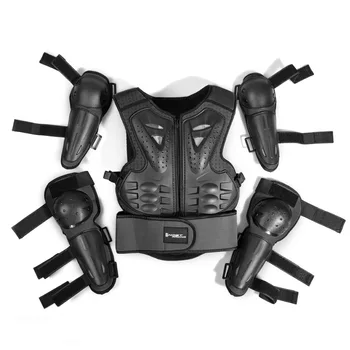 Детская мотоциклетная куртка Защитное снаряжение Защита для мотокросса Бронежилеты для верховой езды Детские Мотоциклетные бронежилеты Гоночные наколенники и налокотники