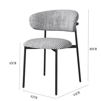 Современные кованые Легкие Роскошные обеденные стулья для кухонной мебели Домашний обеденный стул для ресторана Дизайнерские стулья для отдыха