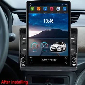 Для автомагнитолы Tesla Style 2Din Android 12 для Citroen C4L 2019 2020-35 Мультимедийный видеоплеер GPS Стерео Carplay DSP камера
