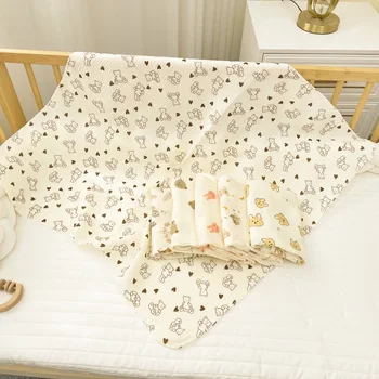 Хлопковое тонкое одеяло для новорожденных класса А, обертывание в родильном зале, детское банное полотенце, одеяло-стеганое одеяло, мягкое и удобное
