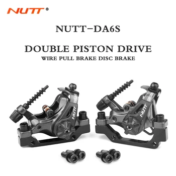 Дисковый тормоз для горных велосипедов NUTT DA6S, двухпоршневой приводной суппорт со 160-мм ротором, MTB Велосипеды, скутер, электровелосипед, тяговая линия тормозов