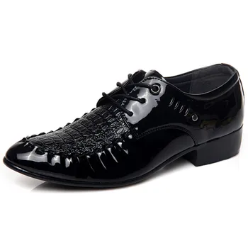 Мужские Повседневные Лоферы, Мужские модельные туфли из Крокодиловой кожи, Деловые офисные Туфли без застежки, Дизайнерская обувь для Свадебной вечеринки для мужчин