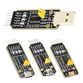Чип CH343G USB-модуль UART Micro USB / Mini USB / Модуль последовательной связи Type-A / Type-C 6PIN TTL Последовательный модуль ESD