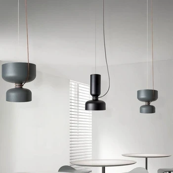Креативная люстра скандинавского датского дизайнера, ресторан, спальня, Кованый железный абажур, светодиодная подвесная лампа, освещение для интерьера кабинета